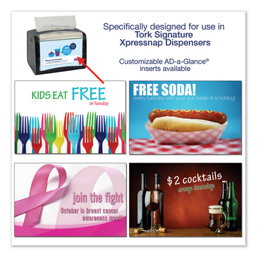 Picture of Xpressnap Interfold Dispenser Napkins, 1-Ply, 13 x 8.5, Natural, 500/Pack, 12 Packs/Carton