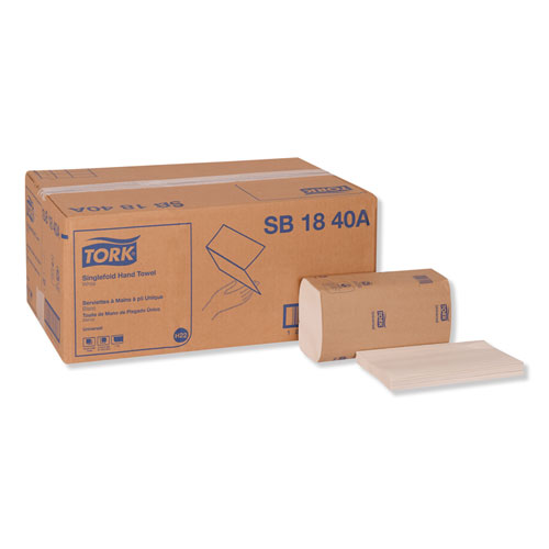 Picture of Universal Singlefold Hand Towel, 9.13 x 10.25, White, 250/Pack,16 Packs/Carton