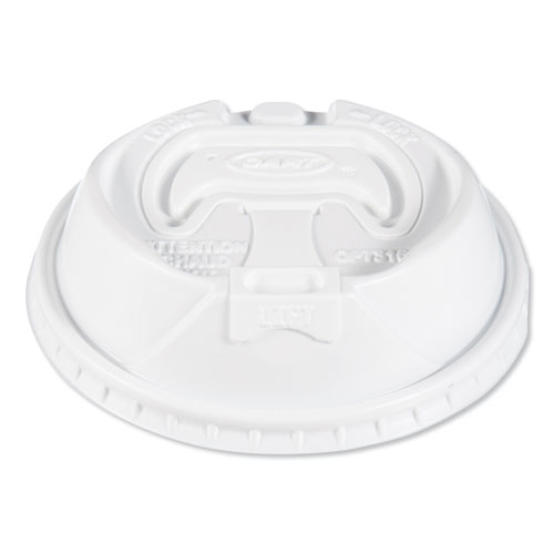 Picture of Optima Reclosable Lids for Hot Paper Cups, Fits 10 oz to 24 oz Cups, White, 1,000/Carton