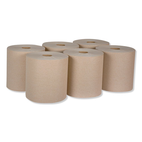 Picture of Universal Hardwound Roll Towel, 1-Ply, 7.88" x 800 ft, Natural, 6/Carton
