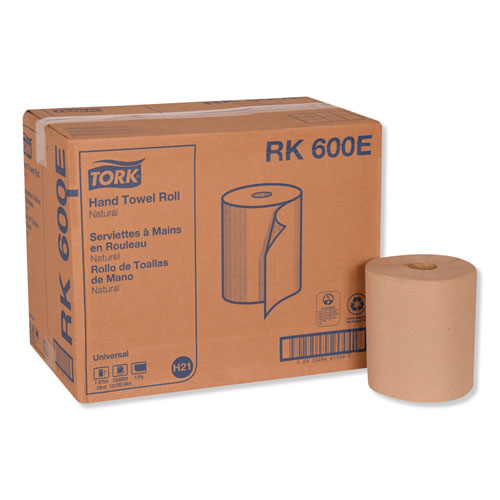 Picture of Universal Hardwound Roll Towel, 1-Ply, 7.88" x 600 ft, Natural, 12/Carton