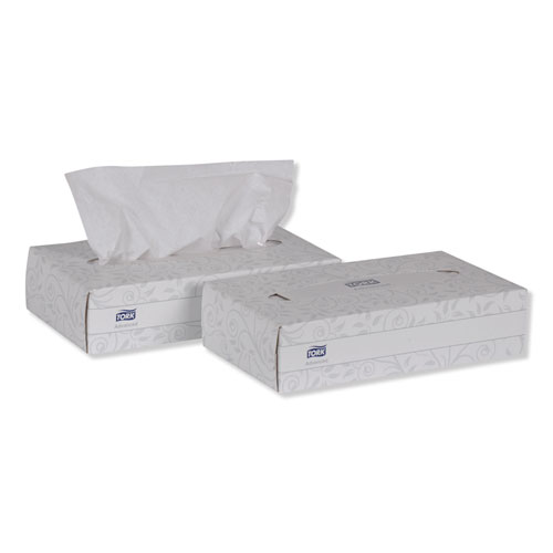 Picture of Advanced Facial Tissue, 2-Ply, White, Flat Box, 100 Sheets/Box, 30 Boxes/Carton