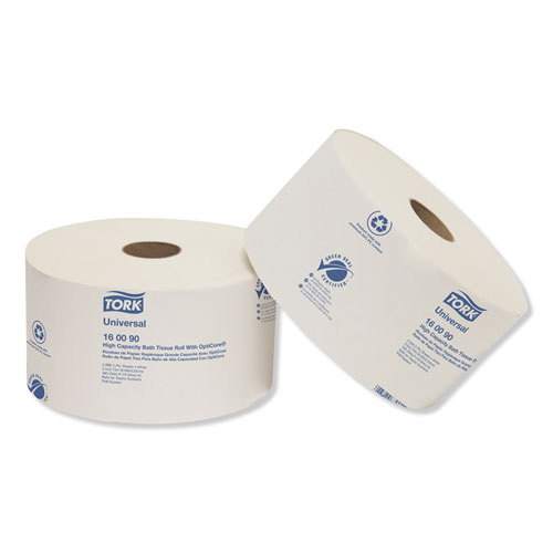 Picture of Universal High Capacity Bath Tissue w/OptiCore, Septic Safe, 2-Ply, White, 2,000/Roll, 12/Carton