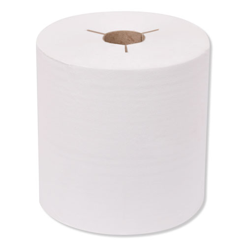 Picture of Universal Hand Towel Roll, Notched, 1-Ply, 8" x 800 ft, White, 6 Rolls/Carton