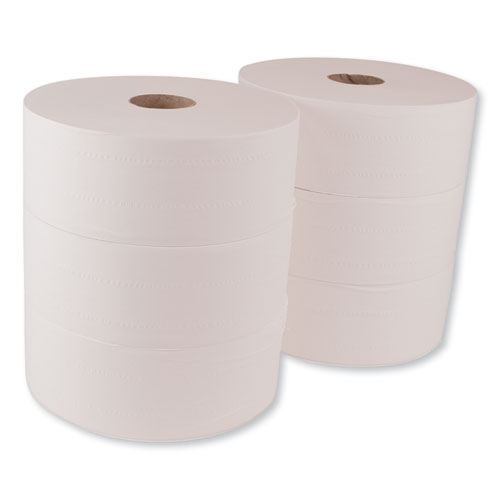 Picture of Advanced Jumbo Bath Tissue, Septic Safe, 2-Ply, White, 3.48" x 1,600 ft, 6 Rolls/Carton