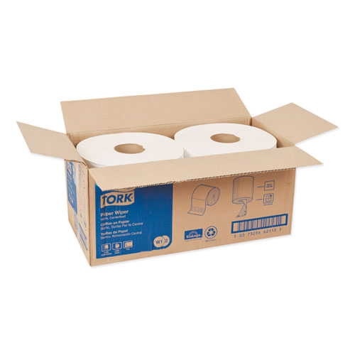 Picture of Paper Wiper, Centerfeed, 2-Ply, 9 x 13, White, 800/Roll, 2 Rolls/Carton