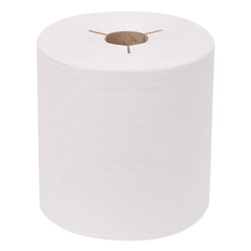 Picture of Universal Hand Towel Roll, Notched, 1-Ply, 7.5" x 630 ft, White, 6 Rolls/Carton