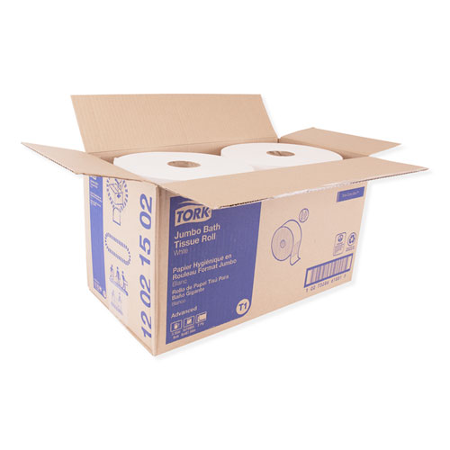 Picture of Advanced Jumbo Bath Tissue, Septic Safe, 2-Ply, White, 3.48" x 1,600 ft, 6 Rolls/Carton