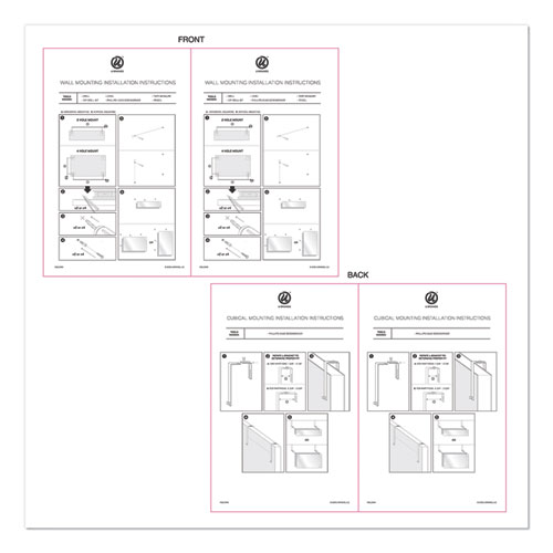 Picture of Cubicle Glass Dry Erase Board, Monthly Planning/Scheduling Calendar, 20" x 5.5", White Surface