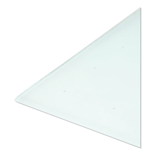 Picture of Floating Glass Ghost Grid Dry Erase Board, 47" x 35", White Surface