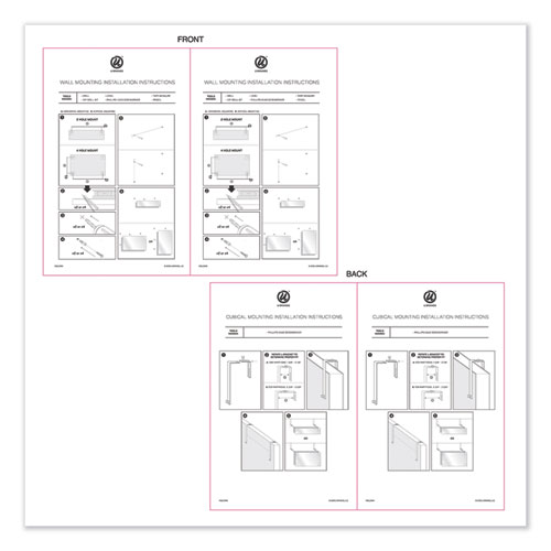 Picture of Cubicle Glass Dry Erase Board, 12" x 12", White Surface