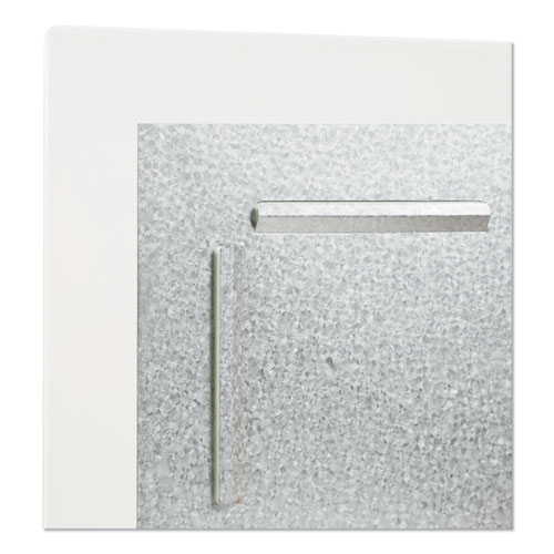 Picture of Floating Glass Dry Erase Board, 35" x 35", White Surface