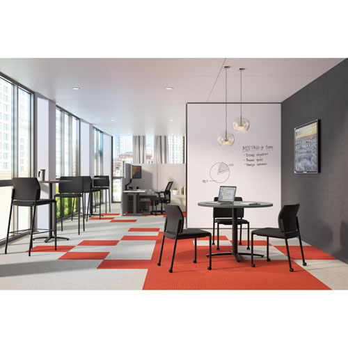 Picture of Accommodate Series Cafe Stool, Supports Up to 300 lb, 30" Seat Height, Black