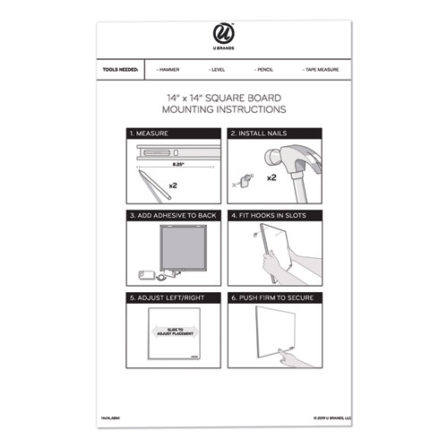 Picture of Frameless Tile Board Value Pack, (1) Tan Bulletin Board, (1) White Magnetic Dry Erase Planning Board, 14" x 14"