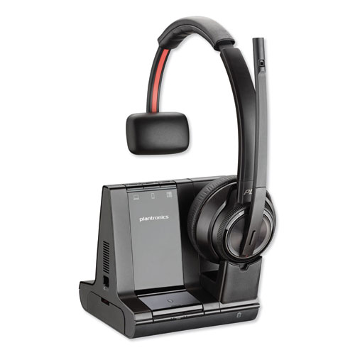 Picture of Savi W8210 Monaural Over The Head Headset, Black