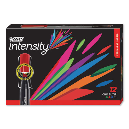 Intensity+Chisel+Tip+Permanent+Marker%2C+Broad+Chisel+Tip%2C+Assorted+Colors%2C+Dozen