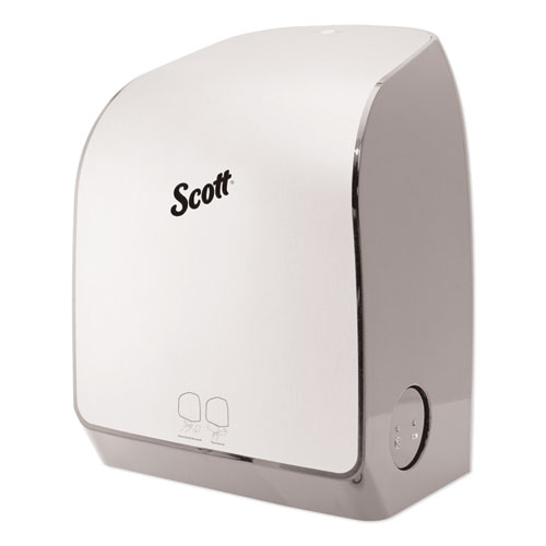 Picture of Pro Electronic Hard Roll Towel Dispenser, 12.66 x 9.18 x 16.44, Brushed Silver