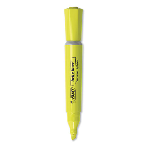 Picture of Brite Liner Tank-Style Highlighter Value Pack, Yellow Ink, Chisel Tip, Yellow/Black Barrel, 36/Pack