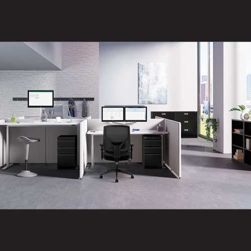 Picture of Coordinate Height-Adjustable Base, 72w x 24d x 25.5 to 45.25h, Nickel