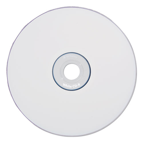 Picture of CD-R Recordable Disc, 700 MB/80 min, 52x, Spindle, White, 100/Pack