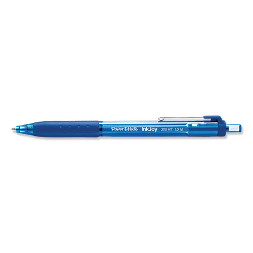 Picture of InkJoy 300 RT Ballpoint Pen, Retractable, Medium 1 mm, Blue Ink, Blue Barrel, 36/Pack