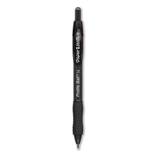 Profile+Ballpoint+Pen%2C+Retractable%2C+Medium+1+Mm%2C+Black+Ink%2C+Translucent+Black+Barrel%2C+36%2Fpack