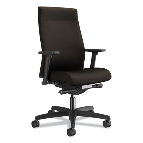 Ignition+2.0+Upholstered+Mid-Back+Task+Chair+With+Lumbar%2C+Supports+Up+To+300+Lb%2C+Espresso+Seat%2Fback%2C+Black+Base