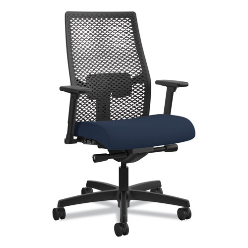 Ignition+2.0+Reactiv+Mid-Back+Task+Chair%2C+17%26quot%3B+to+22%26quot%3B+Seat+Height%2C+Navy+Fabric+Seat%2C+Black+Back%2C+Black+Base