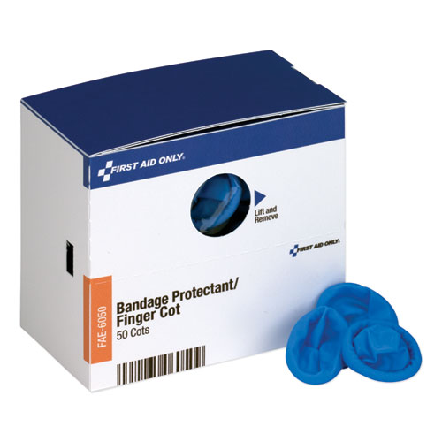 Picture of SmartCompliance Refill Finger Cots, Blue, Nitrile, 50/Box