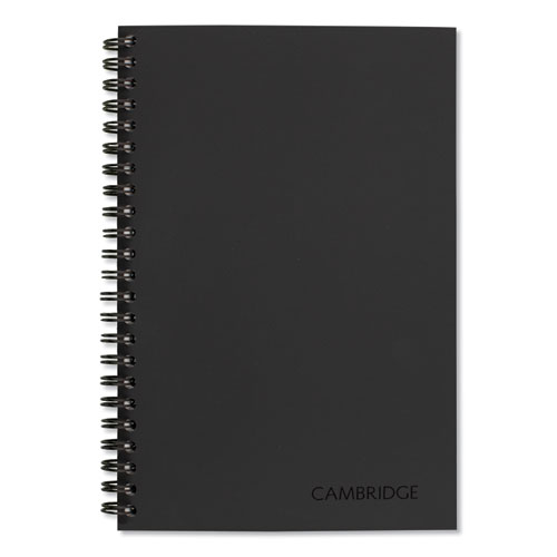 Picture of Wirebound Guided QuickNotes Notebook, 1-Subject, List-Management Format, Dark Gray Cover, (80) 8 x 5 Sheets