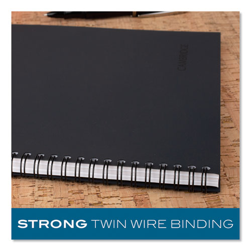 Picture of Wirebound Guided QuickNotes Notebook, 1-Subject, List-Management Format, Dark Gray Cover, (80) 11 x 8.5 Sheets