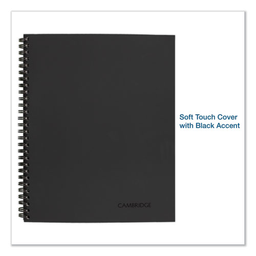 Picture of Wirebound Guided Action Planner Notebook, 1-Subject, Project-Management Format, Dark Gray Cover, (80) 11 x 8.5 Sheets