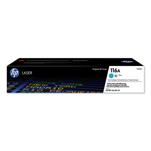 Picture of HP 116A, (W2061A) Cyan Original Laser Toner Cartridge