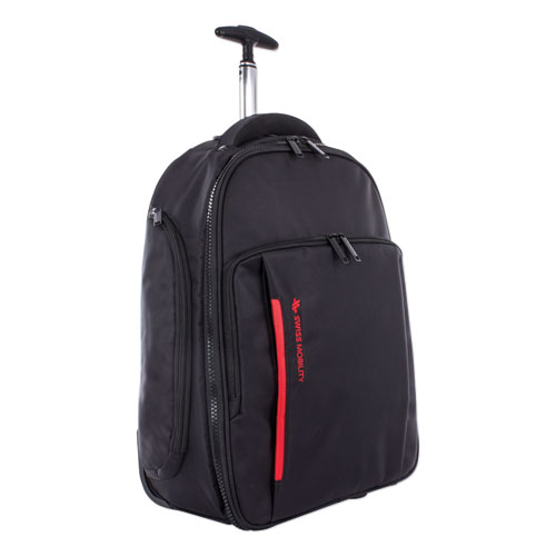 Picture of Stride Business Backpack On Wheels, For Laptops 15.6", 10" x 10" x 21.5", Black