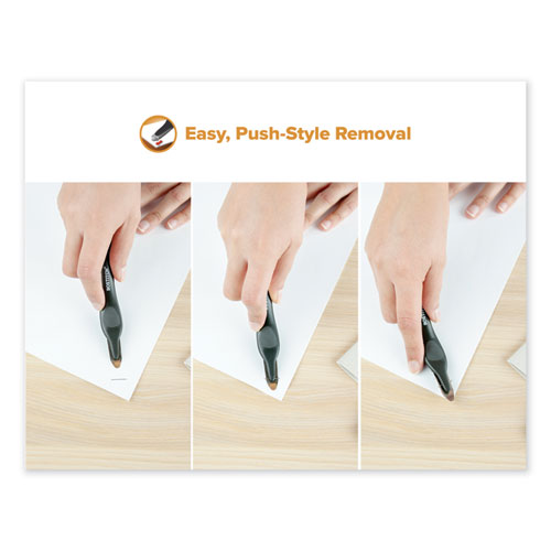 Picture of Professional Magnetic Push-Style Staple Remover, Black