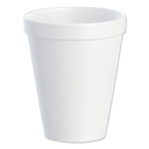 Picture of Foam Drink Cups, 10 oz, White, 25/Bag, 40 Bags/Carton