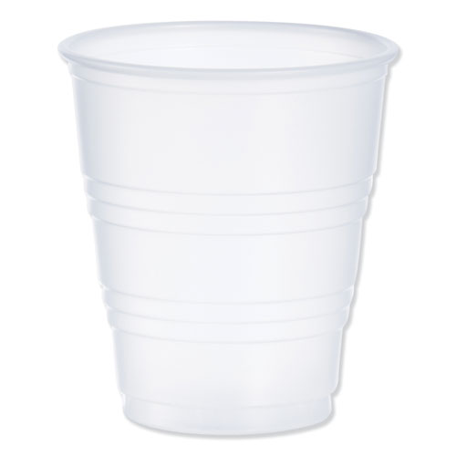Picture of High-Impact Polystyrene Cold Cups, 5 oz, Translucent, 100 Cups/Sleeve, 25 Sleeves/Carton