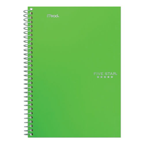 Picture of Wirebound Notebook with Two Pockets, 2-Subject, Medium/College Rule, Randomly Assorted Cover Color, (100) 9.5 x 6 Sheets