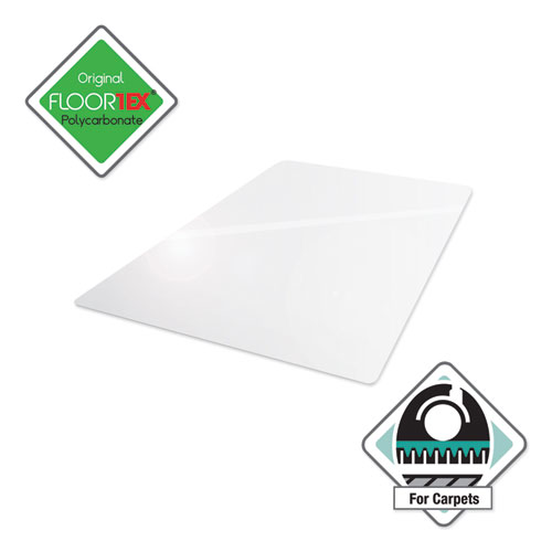 Picture of Cleartex Ultimat Polycarbonate Chair Mat for High Pile Carpets, 60" w x 48" l, Clear