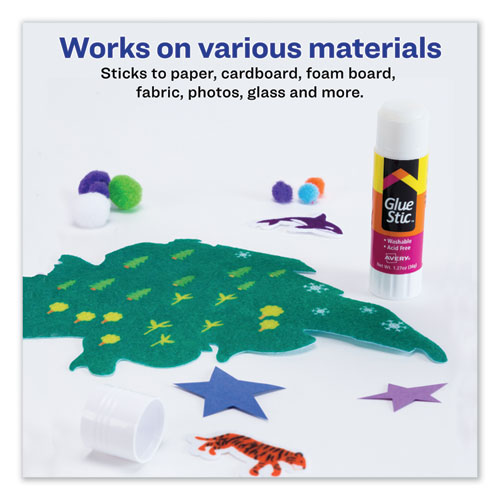 Picture of Permanent Glue Stic, 1.27 oz, Applies White, Dries Clear