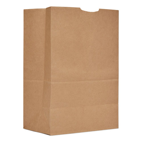 Picture of Grocery Paper Bags, 57 lb Capacity, 1/6 BBL, 12" x 7" x 17", Kraft, 500 Bags