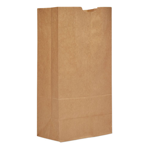 Picture of Grocery Paper Bags, 57 lb Capacity, #20, 8.25" x 5.94" x 16.13", Kraft, 500 Bags