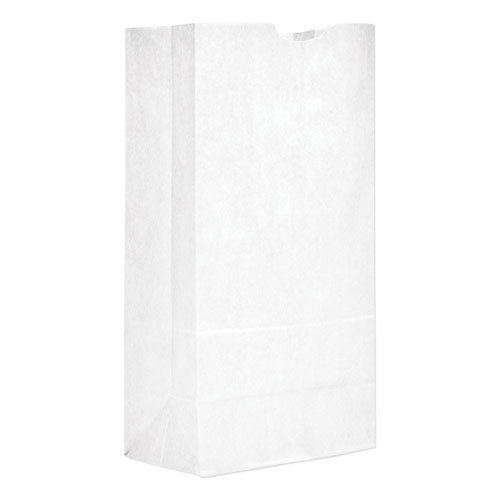 Picture of Grocery Paper Bags, 40 lb Capacity, #20, 8.25" x 5.94" x 16.13", White, 500 Bags