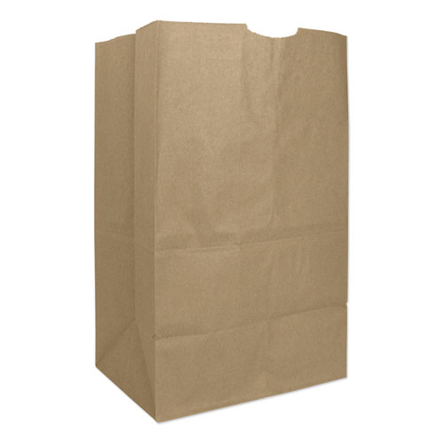 Picture of Grocery Paper Bags, 57 lb Capacity, #20 Squat, 8.25" x 5.94" x 13.38", Kraft, 500 Bags