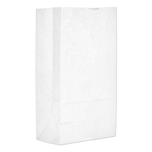 Picture of Grocery Paper Bags, 40 lb Capacity, #12, 7.06" x 4.5" x 13.75", White, 500 Bags