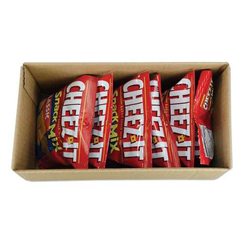 Picture of Cheez-it Baked Snack Mix, Classic Cheese, 4.5 oz Bag, 6/Pack