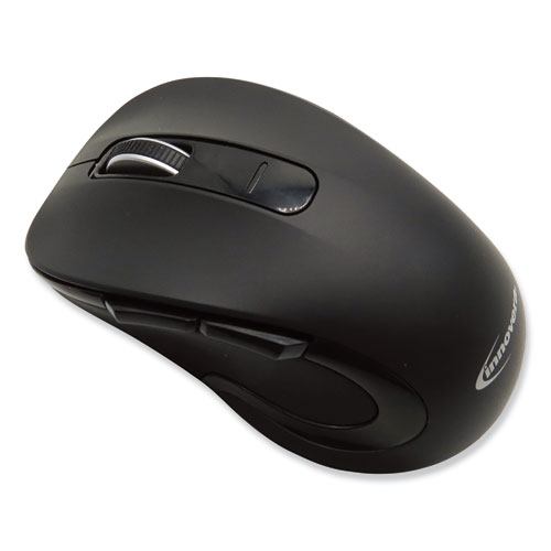 Picture of Mid-Size Wireless Optical Mouse with Micro USB, 2.4 GHz Frequency/26 ft Wireless Range, Right Hand Use, Black