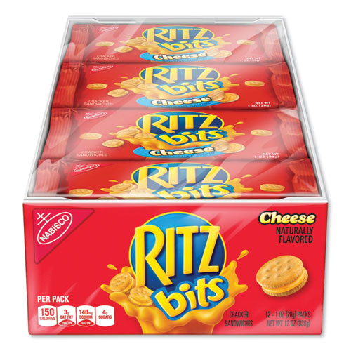 Picture of Ritz Bits, Cheese, 1 oz Pouch, 12/Pack