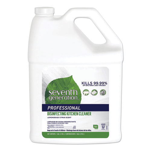 Seventh+Generation+Disinfecting+Kitchen+Cleaner+Refill+-+128+fl+oz+%284+quart%29+-+Lemongrass+Citrus+Scent+-+2+%2F+Carton