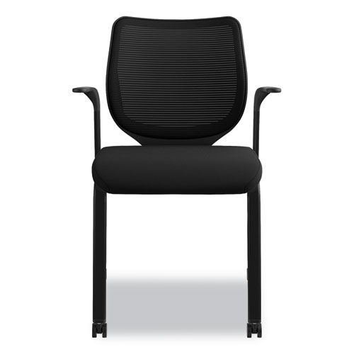 Picture of Nucleus Series Multipurpose Stacking Chair with ilira-Stretch M4 Back, Supports Up to 300 lb, 19" Seat Height, Black